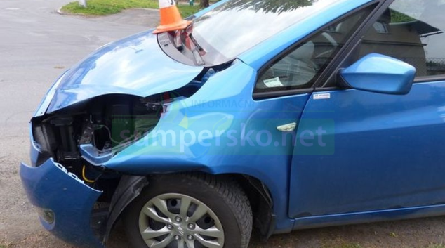 Motorista v Jeseníku nedal přednost