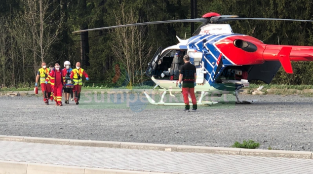 Těžký úraz malého cyklisty v Jeseníkách