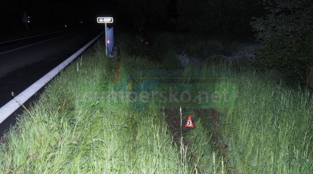 Motorkářka na Šumpersku ztratila kontrolu nad svým strojem