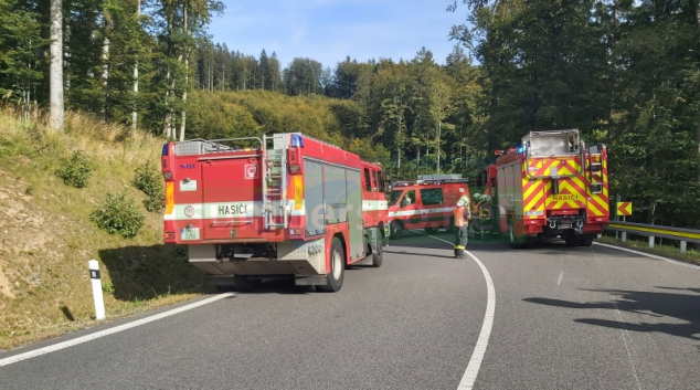 Tragická nehoda motorkáře na Červenohorském sedle