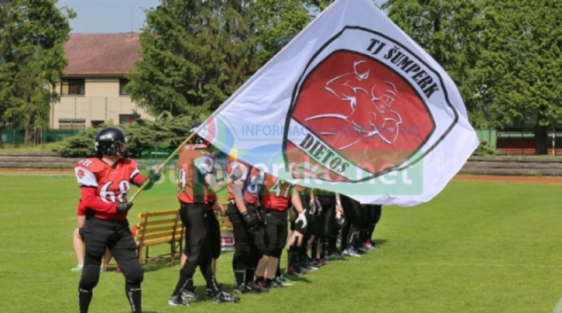 Náborové tréninky amerického fotbalu v Šumperku