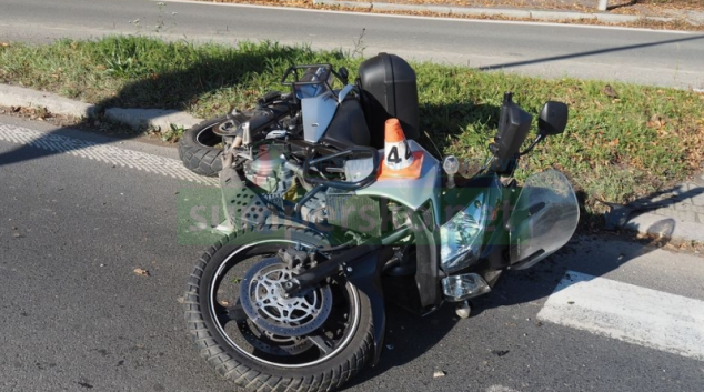 Při dopravní nehodě v Šumperku došlo ke zranění motorkáře