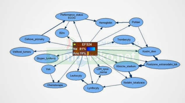 Model pro odhad výsledku léčby pacientů s lymfomem