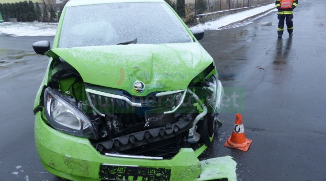 Motorista v Jeseníku nedal přednost