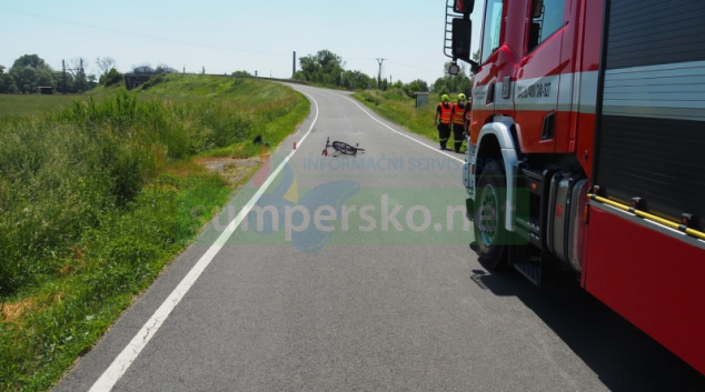 Cyklista havaroval u Zvole