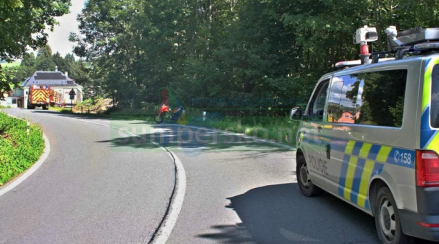 U Písařova havaroval motorkář