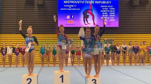 Oddíl SG TJ Šumperk na MČR ve sportovní gymnastice žen