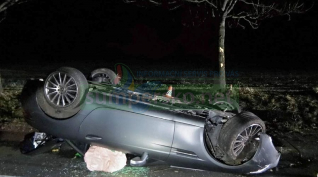 Řidič mezi Vlachovem a Libivou podcenil rychlost