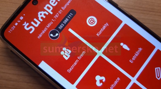 Aplikace Šumperk v mobilu je přehlednější
