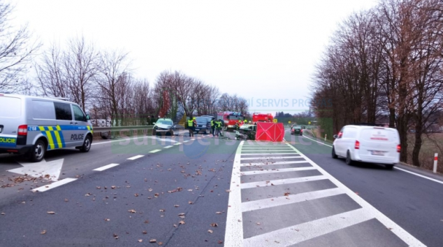 Řidič před Mohelnicí přejel do protisměru