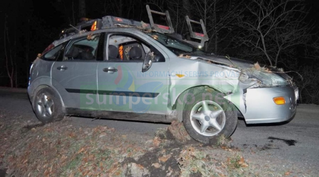 Opilý řidič havaroval u Rohle