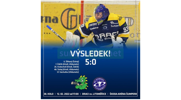 Draci Pars Šumperk vs HC Stadion Litoměřice 5:0