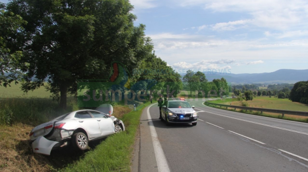 Řidič se lekl protijedoucího auta