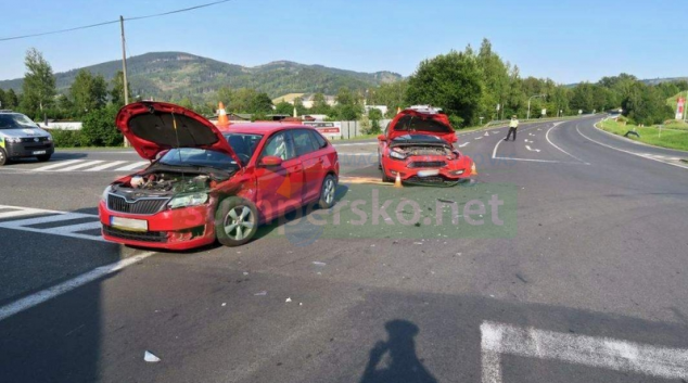 Řidič v Jeseníku nedal přednost