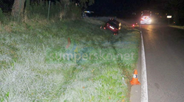 Řidička nabourala do betonové propusti