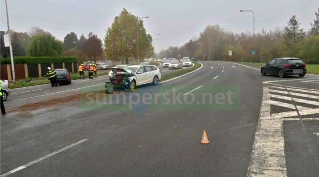 Dvě dopravní nehody téměř na stejném místě