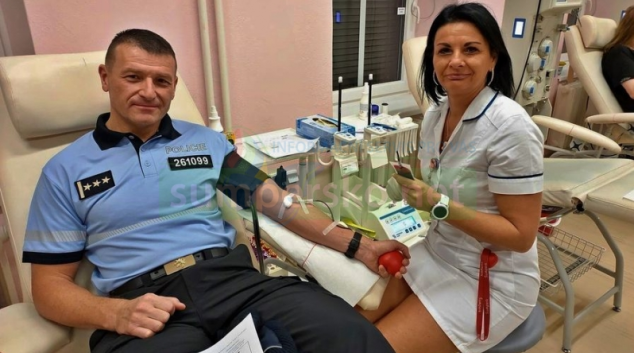 Policisté na Šumpersku společně darovali krev a plazmu