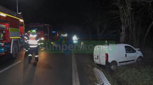 Podnapilého řidiče na Šumpersku zastavil náraz do stromu
