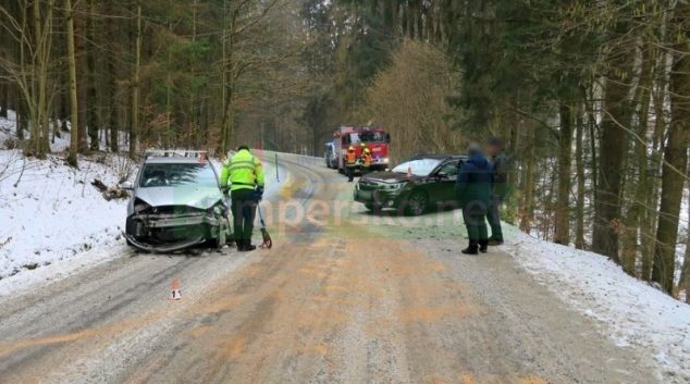 Řidička havarovala u Hraběšic