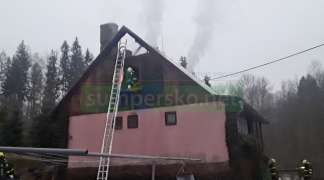 Pět jednotek hasičů zasahovalo v Oskavě