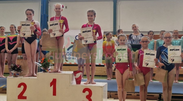 Gymnastky GK Šumperk soutěžily na Slovensku