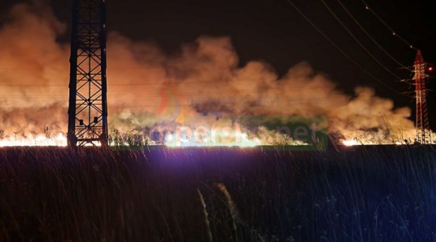 U Velkého Týnce hořelo pole