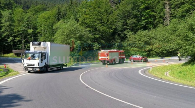 Řidička na Červenohorském sedle vjela do protisměru