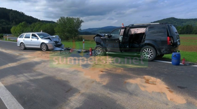 Čelní střet v Chromči