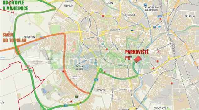 Uzavírka komplikuje průjezd Olomoucí