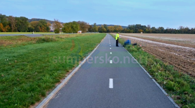 Ženu na bruslích srazil cyklista na elektrokoloběžce
