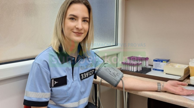 Policisté na Šumpersku hromadně darovali krev