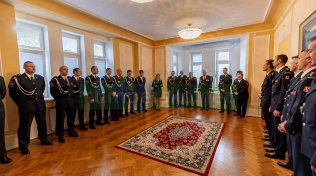 FOTO: Tři reprezentanti HZS Olomouckého kraje převzali ocenění