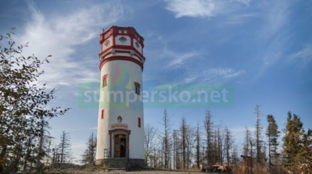 Rozhledna Biskupská kupa u Zlatých Hor