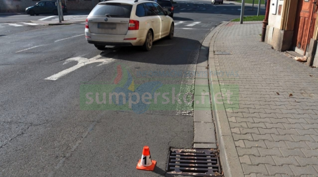 Podnapilý cyklista v Šumperku havaroval