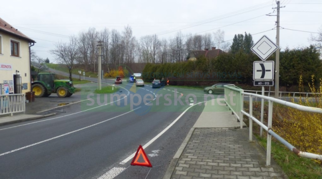 Řidička na Jesenicku nedala přednost