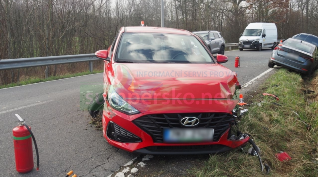Unavená řidička havarovala v Šumperku