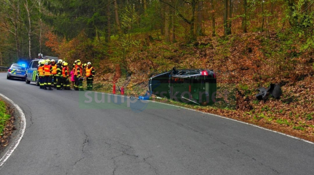 Opilá řidička havarovala na Šumpersku