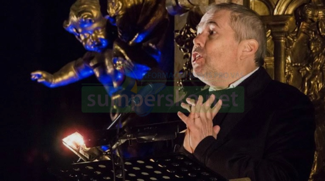 Marek Eben v zábřežském kostele sv. Bartoloměje