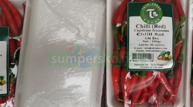 Na tuzemský trh směřovalo přes tunu chilli papriček s pesticidy