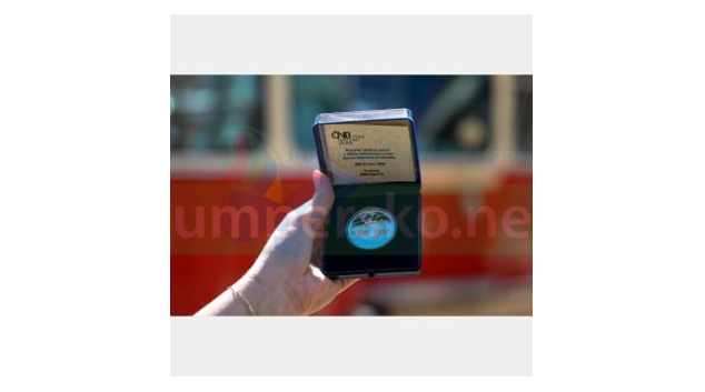 Tramvaj ČKD Tatra T3 na pamětní minci ČNB