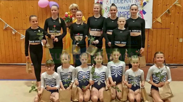 Zakončení závodní sezony sportovních gymnastek