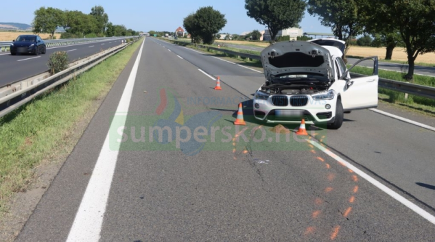 Nehoda na D35 u Nákla