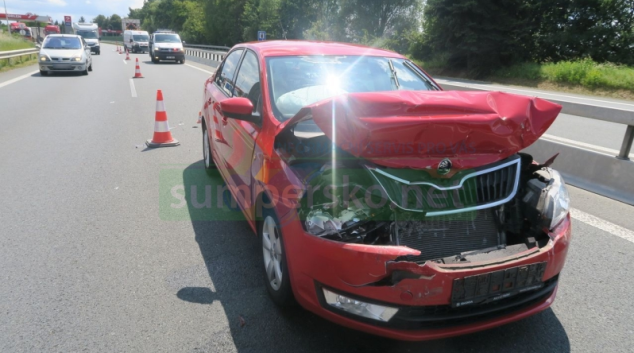 Řidička v Mohelnici nedobrzdila