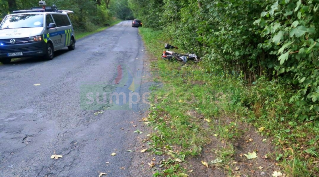 Motorkářka na Šumpersku jízdu nezvládla