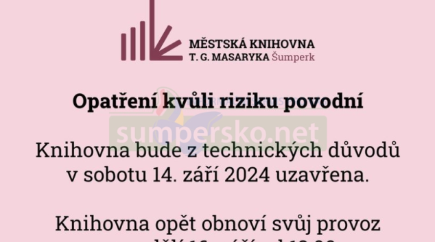 Uzavření knihovny v Šumperku