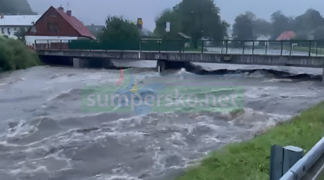 Některé řeky a potoky v kraji dosáhly třetích stupňů povodňové aktivity