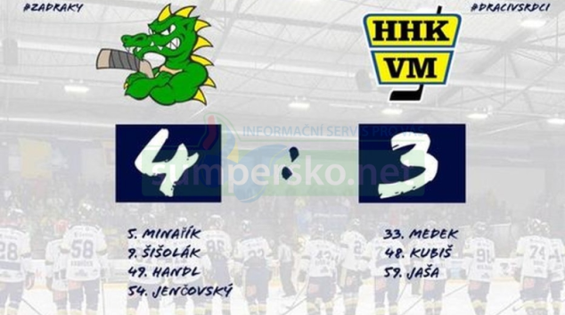 HOKEJ: Šumperk vs Velké Meziříčí 4:3