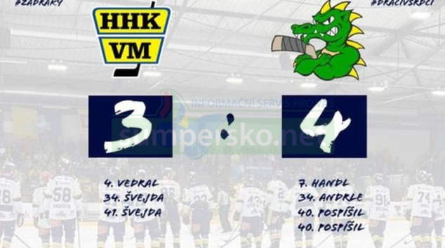 HOKEJ. Velké Meziříčí vs Šumperk 3:4