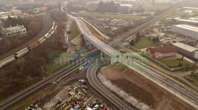 Nový nadjezd přes koridor