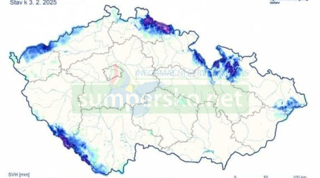 Na Moravě klesají průtoky v řekách, sněhu je málo